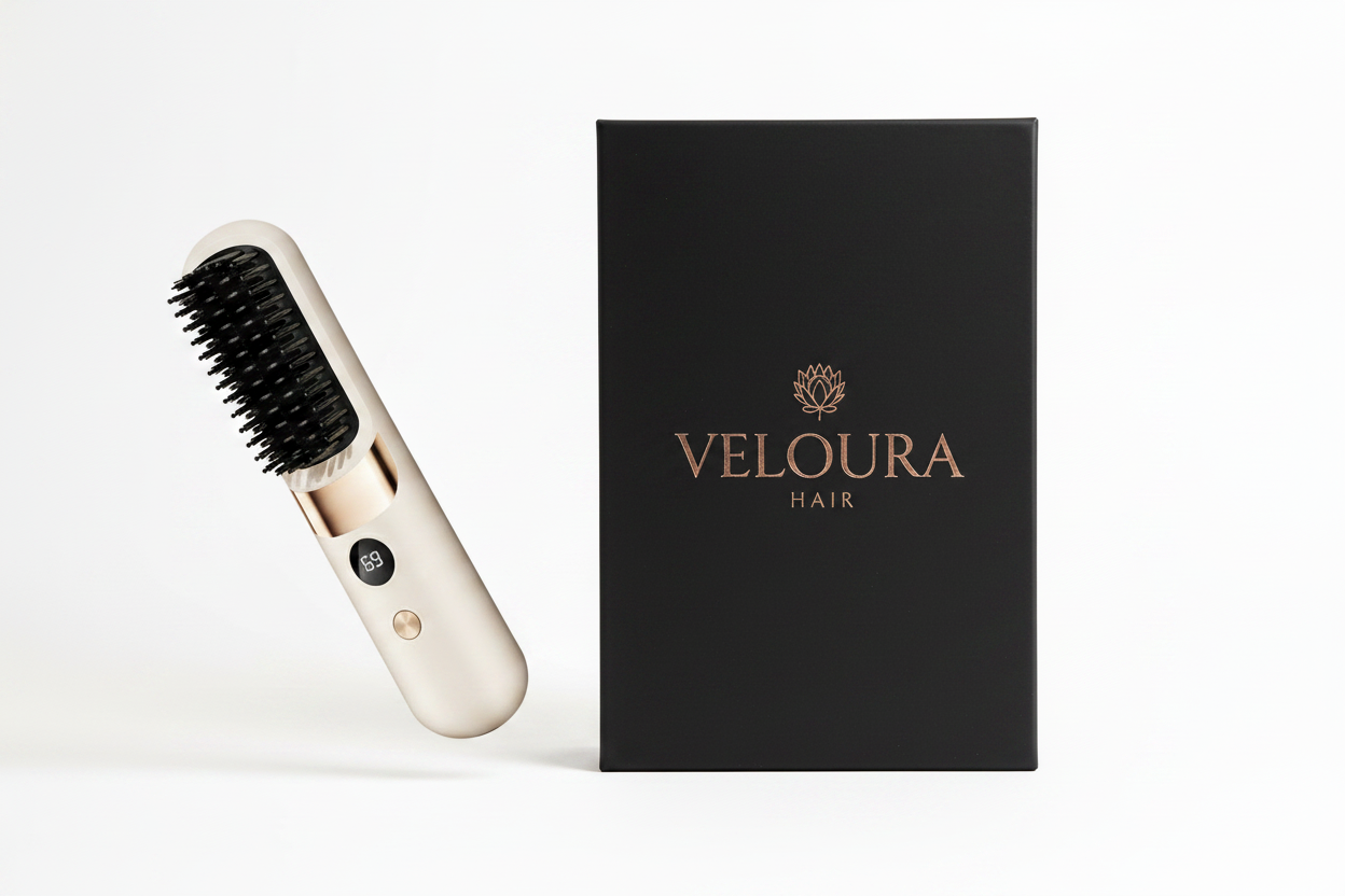 Cream Comb with Veloura Box