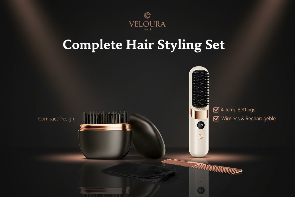 Complete Hair Styling Set Dark