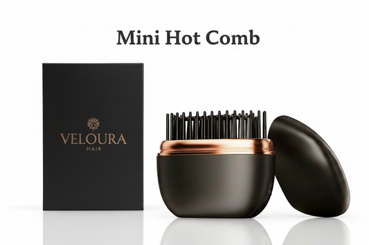 Mini Hot Comb White Background